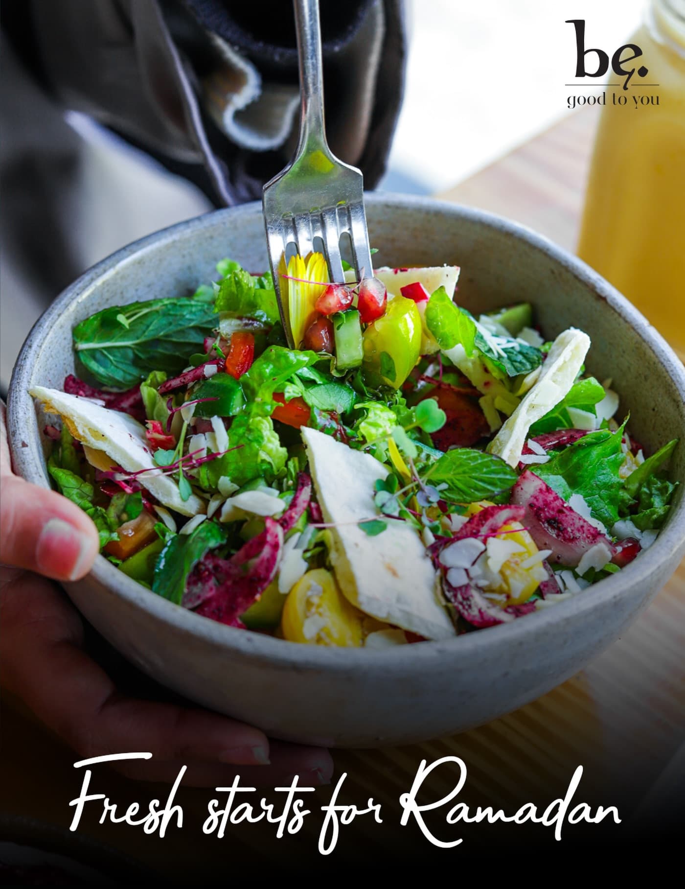 Fresh salad bowl from be good to you